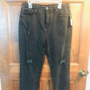 Black/Grey Distressed Jeans